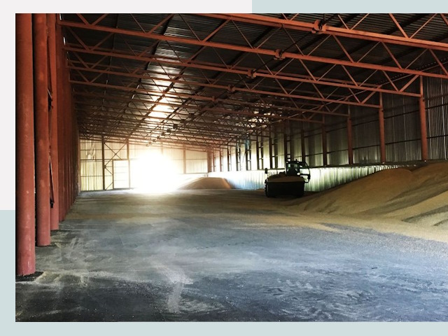 Строительство зернохранилищ в Мценске