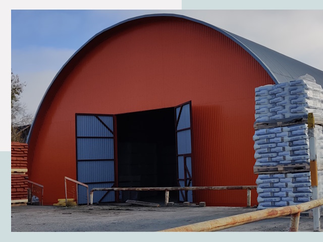 Полукруглые ангары по цене от 608 руб. в Мценск