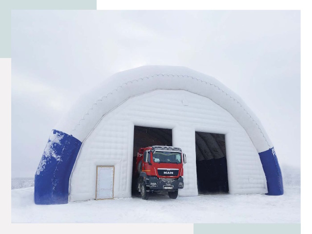 Мобильные ангары в Мценске