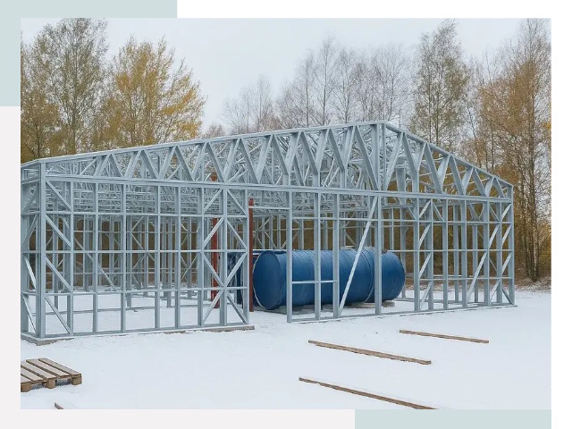 Металлические ангары в Мценске