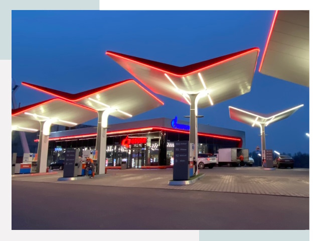 Навесы для АЗС в Мценске