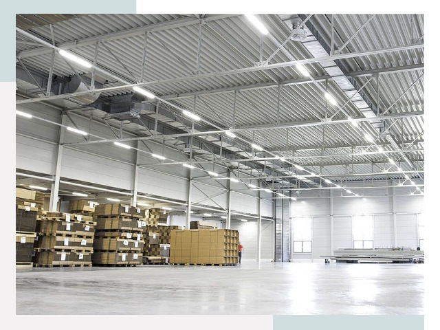 Освещение ангаров в Мценске