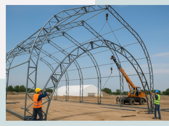 Монтаж ангаров в Мценске от 608 руб. - Надежно и быстро